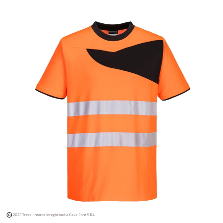 PW213, Tricou HI-VIS din țesătură tercot premium, 144 g/mp [2]