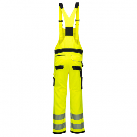 PW3 HI VIS BIB & BRACE, Salopeta cu pieptar din poliester si bumbac [1]