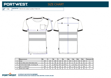 PW3 HIVIS S/S, Tricou din bumbac si poliester, 175 g/mp [10]