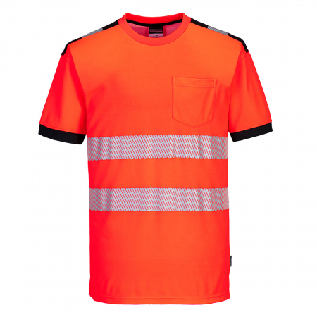PW3 HIVIS S/S, Tricou din bumbac si poliester, 175 g/mp [4]