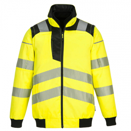 PW3 - 302, Jachetă 3 în 1 HI-VIS cu mâneci detașabile și fleece interior, din policoton, 240 g/mp, căptușeală interioară 60 g/mp, căptușeală detașabilă 280 g/mp [3]