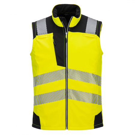 Veste reflectorizante (HI-VIS) - PW3 - 325, Jachetă HI-VIS tip Softshell, din poliester și elastan, 310 g/mp