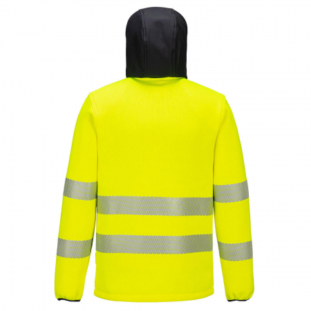 PW3 - 335, Jachetă HI-VIS tip fleece, cu glugă încorporată, din poliester, 380 g/mp [4]