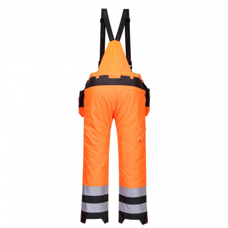 PW3 - 351, Pantaloni cu pieptar de iarnă HI-VIS, din poliester Oxford, 300 g/mp, căptușeală termică 160 g/mp [1]