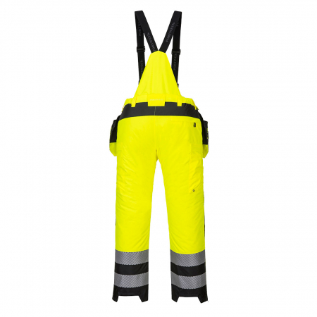 PW3 - 351, Pantaloni cu pieptar de iarnă HI-VIS, din poliester Oxford, 300 g/mp, căptușeală termică 160 g/mp [4]