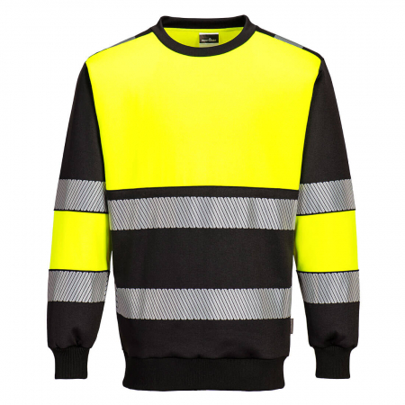 Tricouri si bluze reflectorizante (HI-VIS) - PW3 - 376, Jachetă HI-VIS tip hanorac, din poliester și bumbac, 300 g/mp