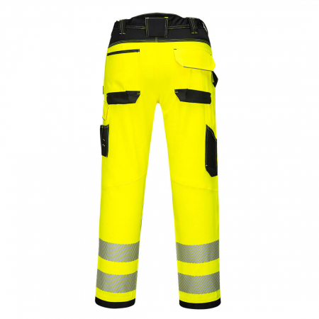 PW385, Pantaloni stretch HI-VIS pentru femei, din tercot și elastan, 245 g/mp [1]