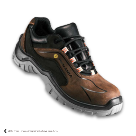 Pantofi - QONDOR S3 ESD, Pantofi de protecție din piele de bovină nubuck, bombeu din fibră de sticlă, lamelă antiperforație, fețe hidrofobizate, talpă SR, protectie ESD