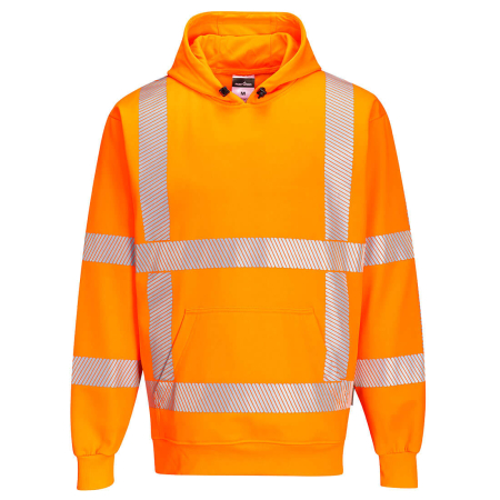 IMBRACAMINTE - R477, Hanorac cu glugă HI-VIS din 65% poliester, 35% bumbac, 300 g/mp