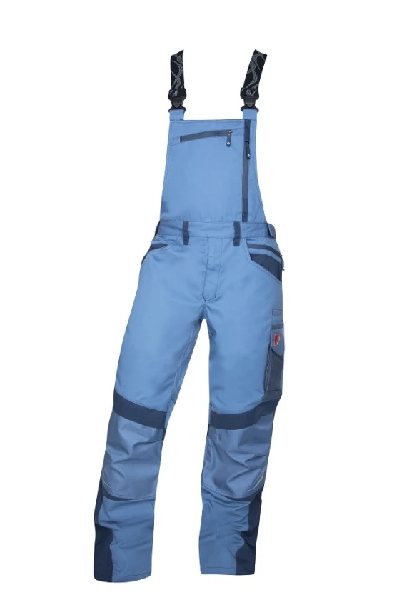 Pantaloni cu pieptar - R8ED+, Pantaloni de lucru cu pieptar din tercot, 245 g/mp, întărituri CORDURA