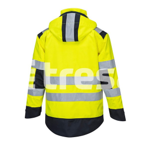 PORTWEST RAIN MULTI NORM ARC, Jacheta HI VIS multirisc, antistatică (ESD), din poliester și fibră carbon, 350 g/mp [3]