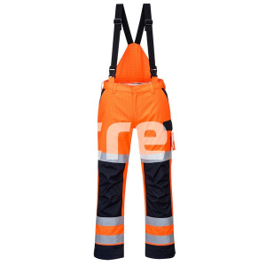 Pantaloni si salopete reflectorizante (HI-VIS) - PORTWEST RAIN MULTI NORM ARC, Pantaloni HI VIS multirisc, antichimici, antistatici (ESD) și ignifugi, din poliester și fibră de carbon, 350 g/mp