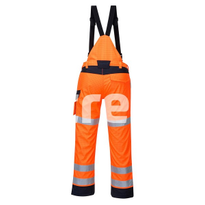 PORTWEST RAIN MULTI NORM ARC, Pantaloni HI VIS multirisc, antichimici, antistatici (ESD) și ignifugi, din poliester și fibră de carbon, 350 g/mp [1]