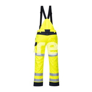 PORTWEST RAIN MULTI NORM ARC, Pantaloni HI VIS multirisc, antichimici, antistatici (ESD) și ignifugi, din poliester și fibră de carbon, 350 g/mp [3]