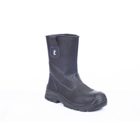 RAVEN XT S3 SR, Cizme de protecție din piele șpalt cu fețe hidrofobizate, bombeu metalic și lamelă antiperforație, talpă SR [2]