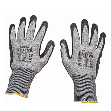 Oferte Speciale - RAZORBILL, Manusi de protectie din fibre nylon si de sticla, Spandex®, imersate in nitril