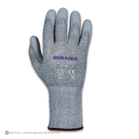 PROTECȚIA MÂINILOR - RECUT5, Manusi de protectie din fibre HPPE, imersate in poliuretan