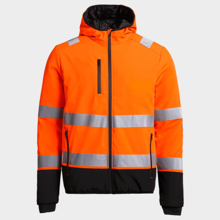 Jachete reflectorizante (HI-VIS) - REEF PAD, Jachetă de iarnă HI-VIS vătuită din poliester cu spandex, căptușeală termoizolantă
