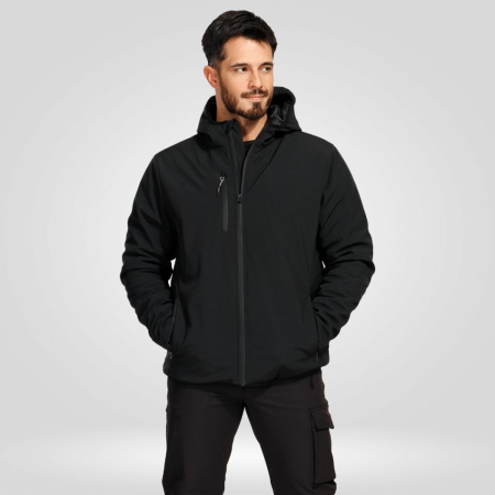 REEF PAD, Jachetă de lucru tip softshell impermeabilă din poliester cu spandex, 270 g/mp [1]