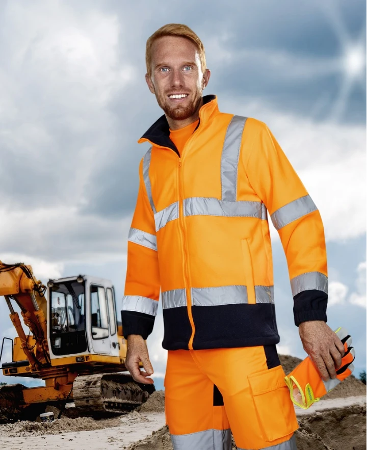 REF401/REF402, Bluză HI-VIS cu mânecă lungă din fleece poliester 300 g/mp [1]