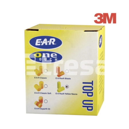 Antifoane interne de unică folosință - 3M 1100PG, Rezerve antifoane interne, din spumă poliuretanică, 37 dB [Container 500 perechi]