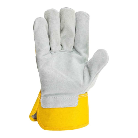 REIDER YELLOW N, Mănuși de protecție din piele spalt de bovină cu textil, lungime 26 cm [1]