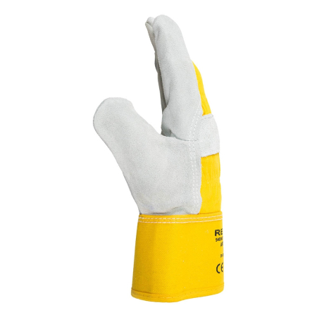 REIDER YELLOW N, Mănuși de protecție din piele spalt de bovină cu textil, lungime 26 cm [2]