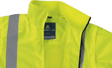 RENO HV, Jachetă HI-VIS 2 în 1 cu mâneci detașabile și glugă retractabilă din poliester Oxford cu acoperire poliuretanică, 465 g/mp [2]