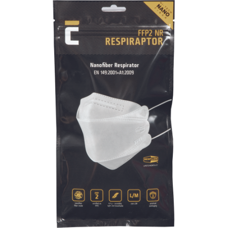 RESPIRAPTOR, Semimască de protecție respiratorie FFP2 NR [set 25 bucăți] [2]