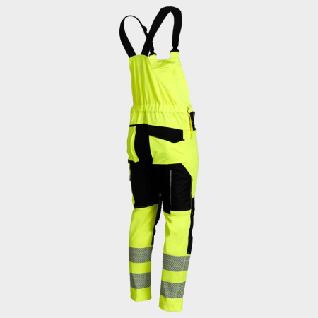 REVOLT HV 4 STRETCH, Pantaloni cu pieptar de înaltă vizibilitate din poliester 100%, stretch mecanic, 280 g/mp, Clasa 2 [3]
