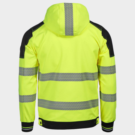 REVOLT HV 4STRETCH, Jachetă de lucru HI-VIS din poliester cu glugă detașabilă, 280 g/mp [2]