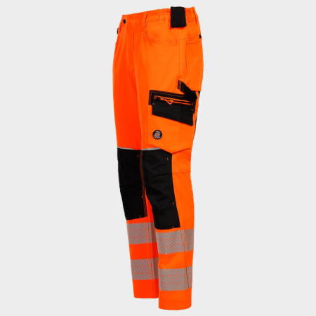 REVOLT HV 4STRETCH, Pantaloni de lucru HI-VIS din poliester mecanic întins, 280 g/mp [2]