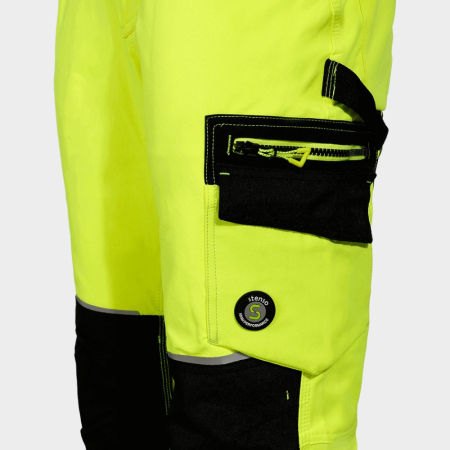 REVOLT HV 4STRETCH, Pantaloni de lucru HI-VIS din poliester mecanic întins, 280 g/mp [5]