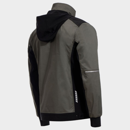 REVOLT LIGHT STRETCH GREEN, Jachetă de lucru cu glugă detașabilă din amestec poliester-bumbac și T400 cu stretch mecanic, 160 g/mp [5]