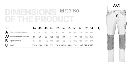 REVOLT LIGHT STRETCH GREEN, Pantaloni de lucru din poliester, bumbac și T400 cu stretch mecanic, țesătură ripstop, 160 g/mp [7]