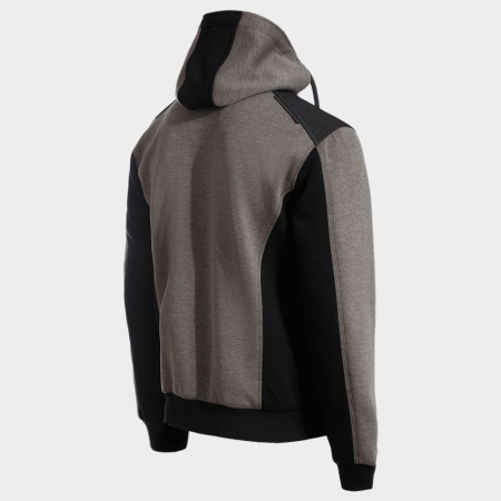 REVOLT MELANGE GREY, Jachetă de lucru din amestec bumbac-poliester cu glugă, 300 g/mp [4]