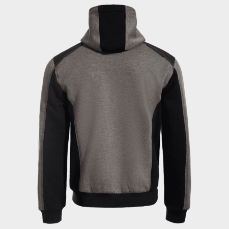 REVOLT MELANGE GREY, Jachetă de lucru din amestec bumbac-poliester cu glugă, 300 g/mp [1]