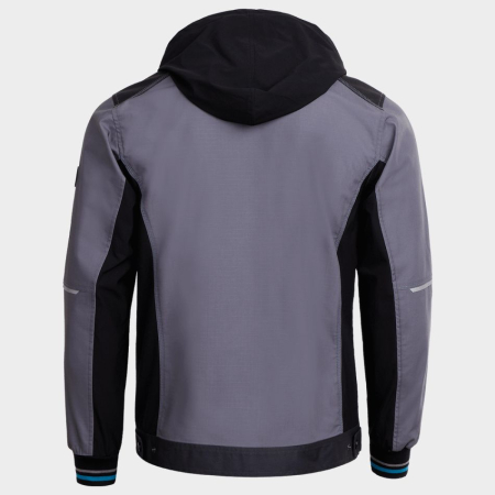 REVOLT RIPSTOP STRETCH, Jachetă de lucru cu glugă detașabilă din poliester 36%, bumbac 20% și T400 44%, țesătură ripstop, 220 g/mp [1]