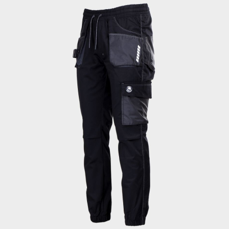 REVOLT SPORT, Pantaloni de lucru slim fit din bumbac 32%, poliester 65% și spandex 3%, 240 g/mp [4]