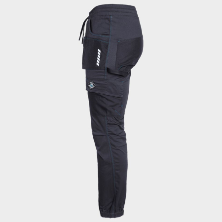 REVOLT SPORT, Pantaloni de lucru slim fit din bumbac 32%, poliester 65% și spandex 3%, 240 g/mp [3]