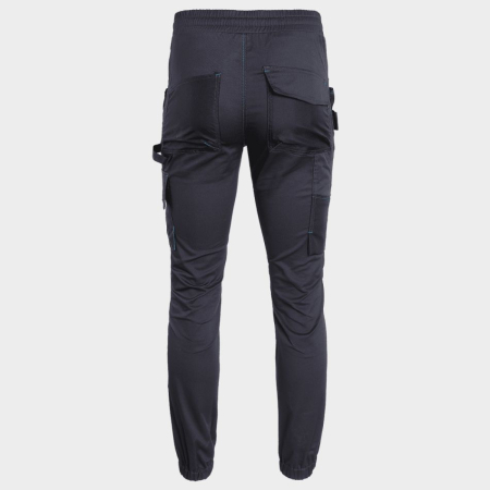 REVOLT SPORT, Pantaloni de lucru slim fit din bumbac 32%, poliester 65% și spandex 3%, 240 g/mp [1]