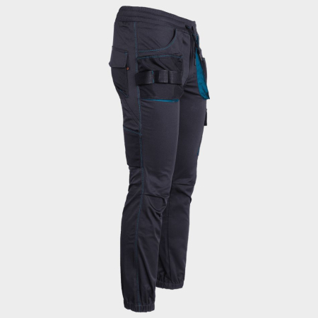 REVOLT SPORT, Pantaloni de lucru slim fit din bumbac 32%, poliester 65% și spandex 3%, 240 g/mp [5]