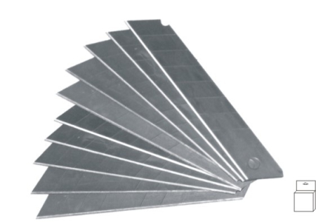 Scule și unelte - Rezerve Cutter 18 mm (10 buc), lungime 98 mm, lățime 18 mm