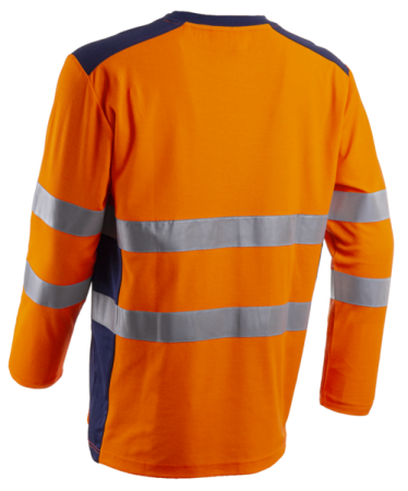 RIKKA, Tricou de înaltă vizibilitate cu mâneci lungi din bumbac/poliester 150 g/mp [5]