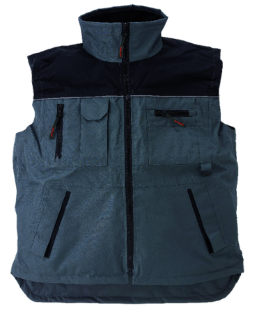Veste - RIPSTOP, Vestă termoizolantă Ripstop, gri-negru
