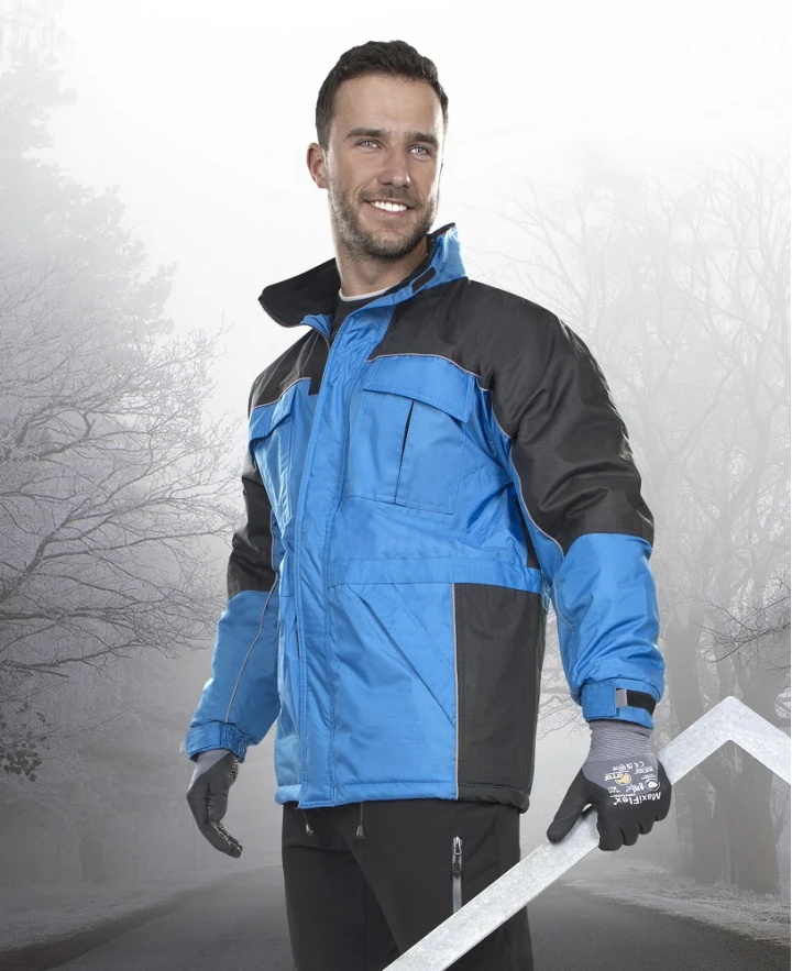 RIVER, Jachetă de iarnă cu glugă, din poliester ripstop cu strat PVC, căptușeală din polar fleece [1]