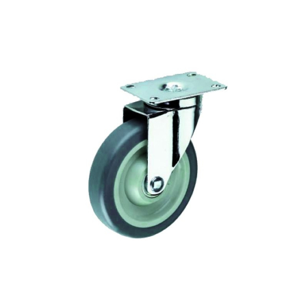 Roți și rotile industriale - Roată furcă pivotantă, tpr gri, 31 mm
