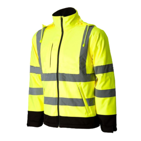 Jachete reflectorizante (HI-VIS) - ROMA / ATENA, Jachetă HI-VIS tip Softshell din poliester și micro-fleece