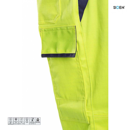 ROYAN 013V, Pantaloni de protecție multi-risc în talie din bumbac, poliester și fibre antistatice [1]