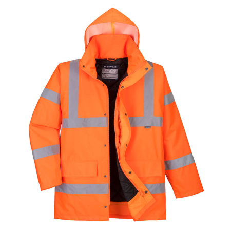 Pelerine | Jachete Impermeabile - RT30, Jachetă de iarnă HI-VIS din poliester 300D, țesătură Oxford, 190 g/mp